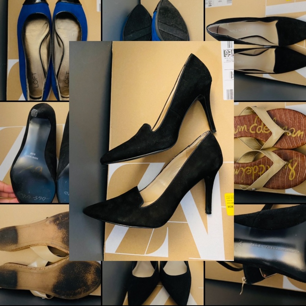 NINE WEST Black Heels Size 6.5 NWOT